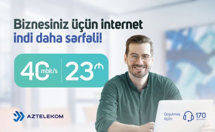 “Aztelekom” MMC-nin biznes subyektləri üçün yeni tarif paketləri artıq satışdadır